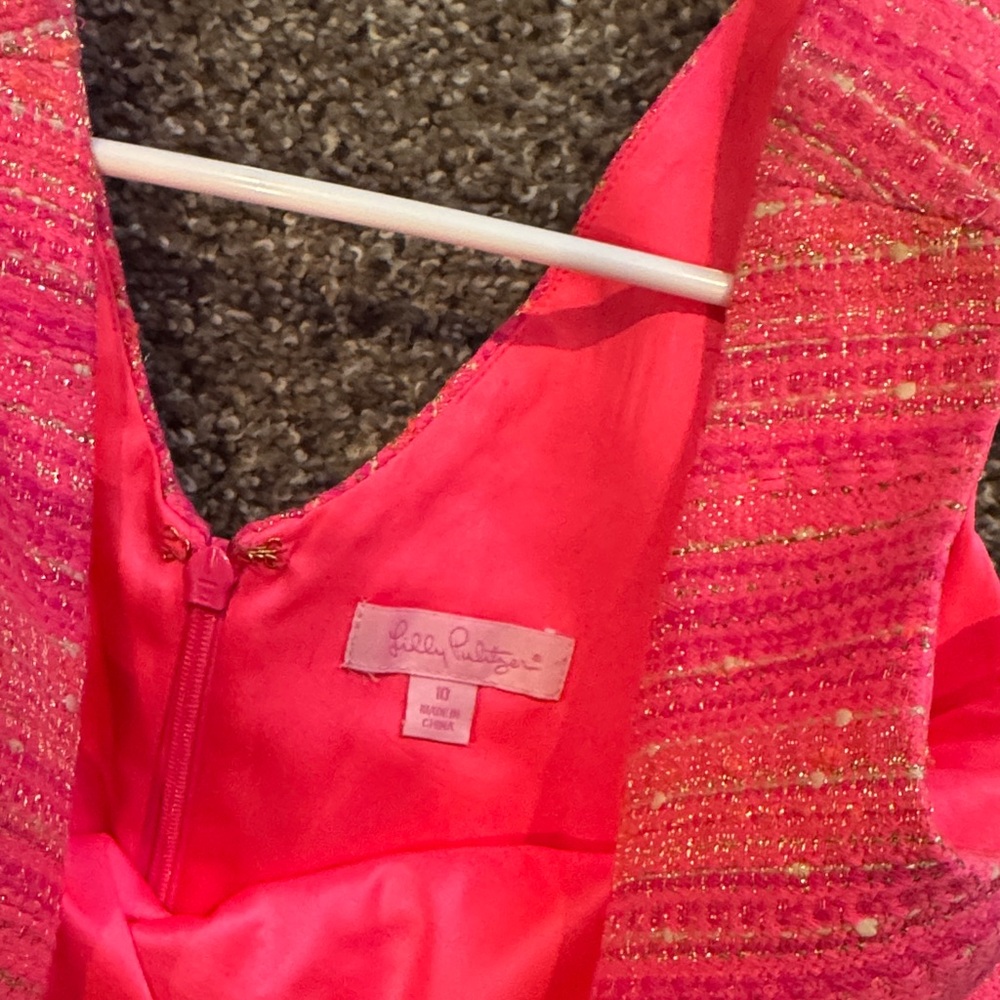 Lilly Pulitzer Vibrant Pink Striped Laidley Mini Dress - Picture 2 of 4